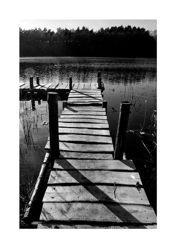 Badebro ved sø 1 Poster