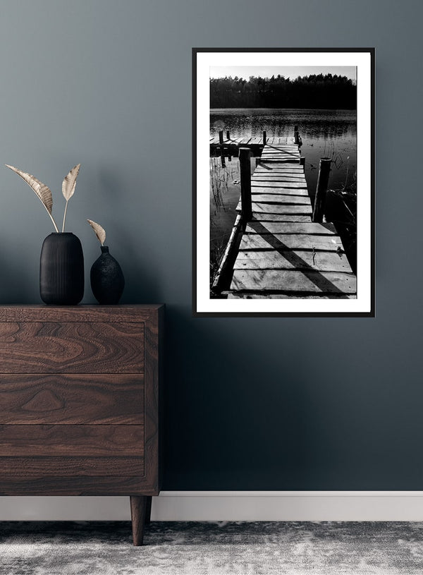 Badebro ved sø 1 Poster