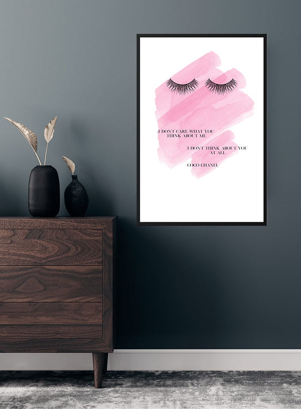 Es ist mir egal, Plakat