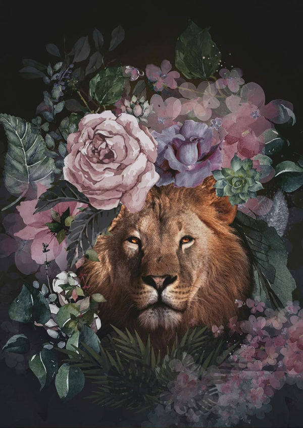 Liebe mit Blumen Poster