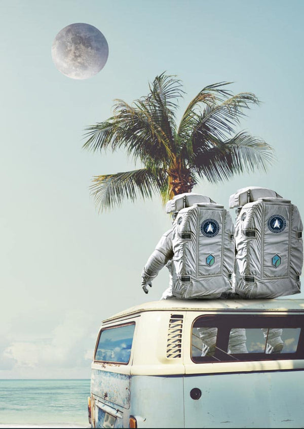 Astronauts taking a break 2 poster