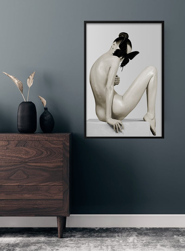 Lady butterfly 2 poster