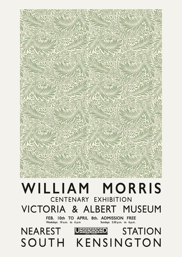 William Morris green poster