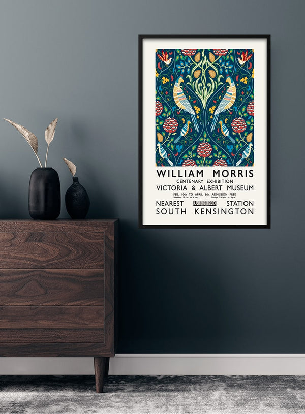 William Morris contenary exhibition poster
