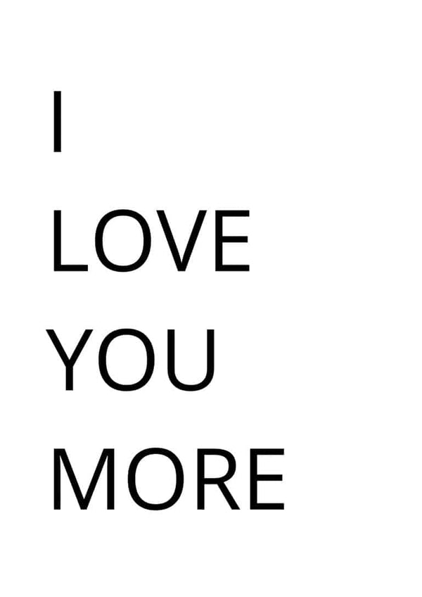 I love you more poster