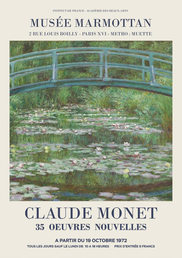 Claude Monet der japanische Gangbro-Poster