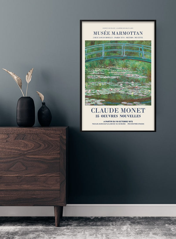 Claude Monet der japanische Gangbro-Poster