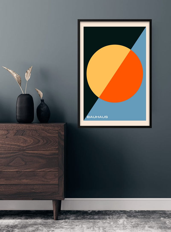 Bauhaus cirkel kunst poster