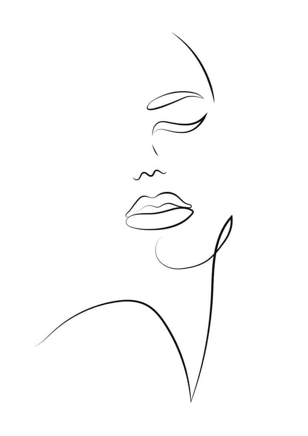 minimalistisches Kunstposter mit Stil