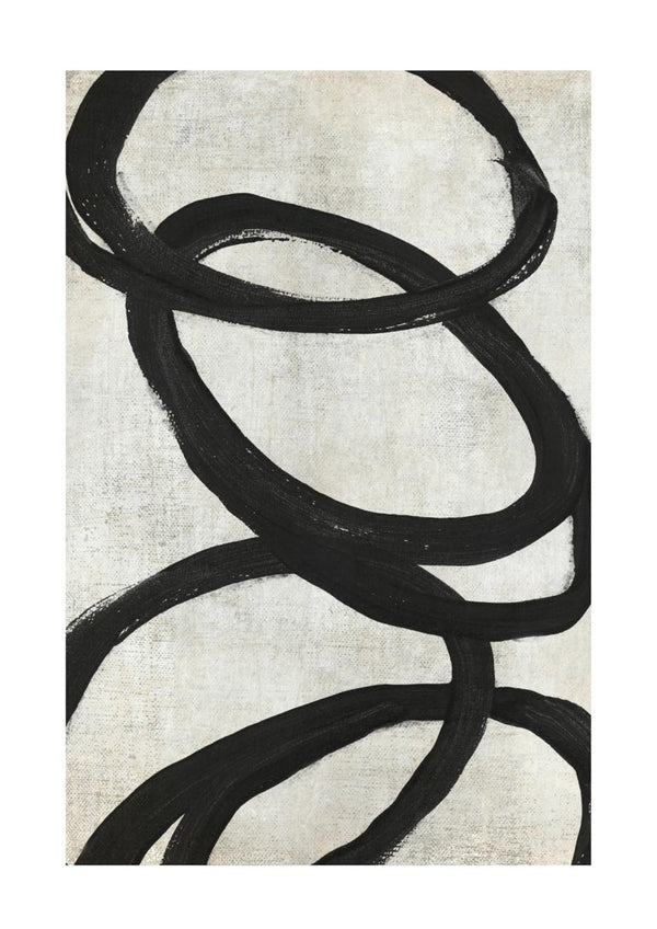 Schwarzer Kreis Kunstposter