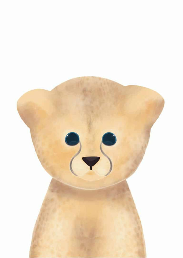 Sød Leopard Poster für Kinder
