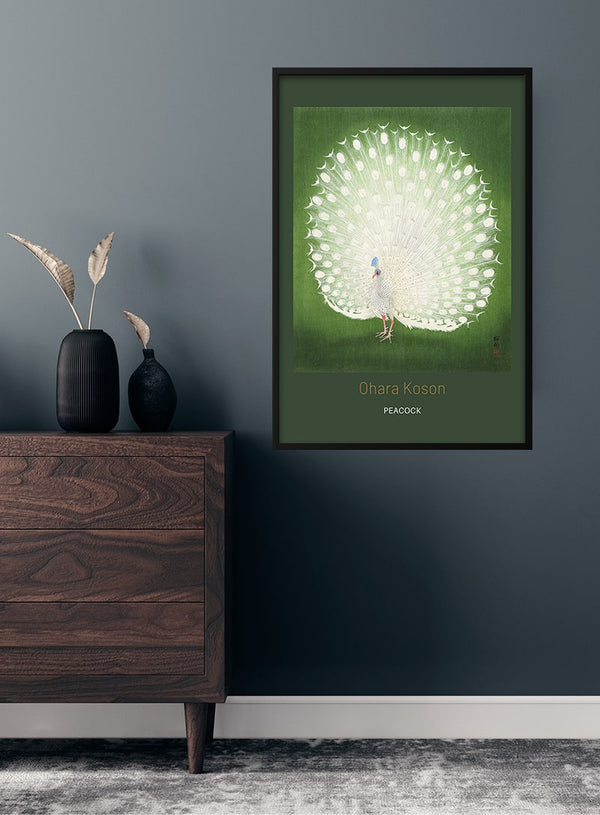 Peacock by Ohara Koson japansk kunstposter