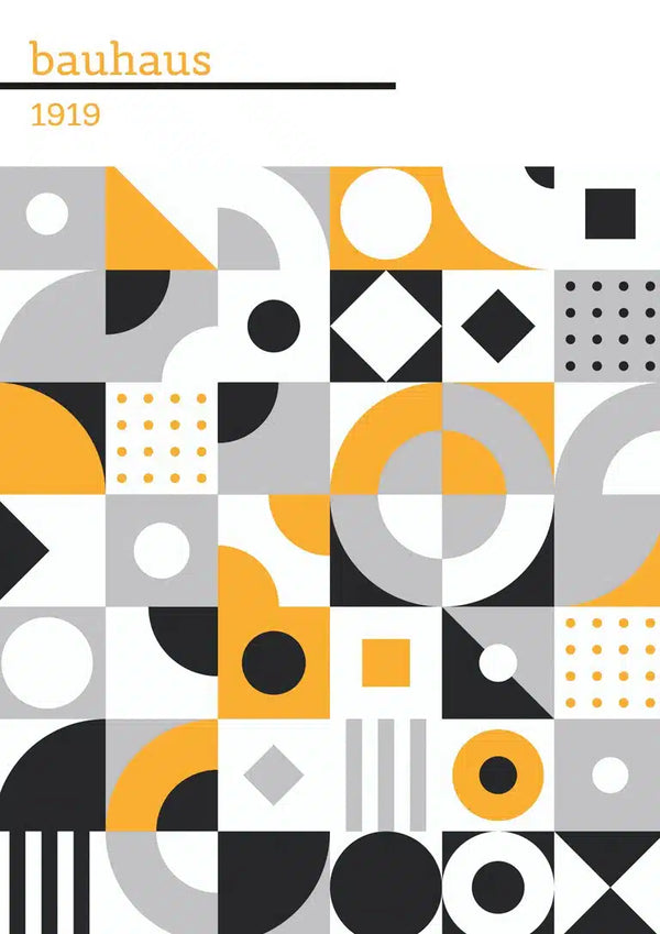 Bauhaus 1919 black n white poster