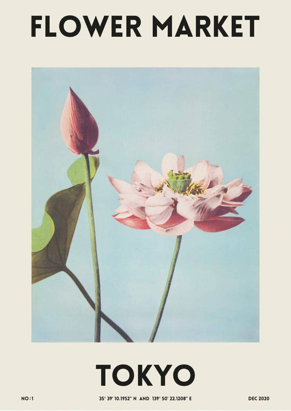 Blumenmarkt - Tokio-Plakat