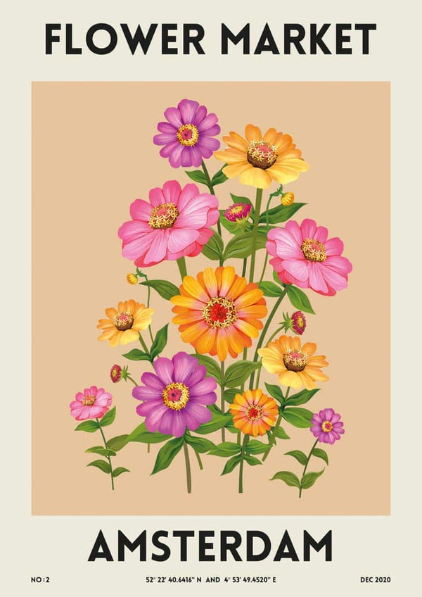 Flower Market- Amsterdam poster