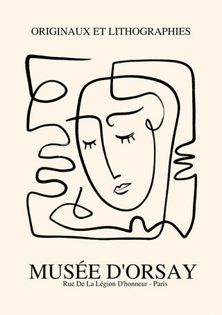 Von Picasso inspiriertes Face-Imaginaires-Poster