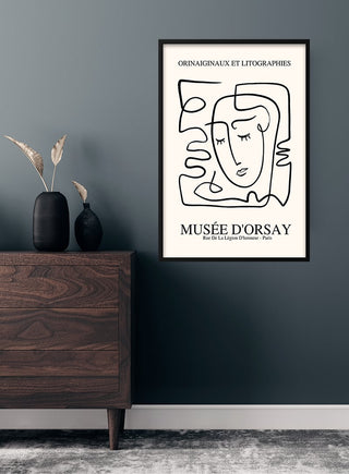 Von Picasso inspiriertes Face-Imaginaires-Poster