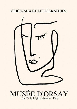 Von Picasso inspiriertes Face-Imaginaires-Poster