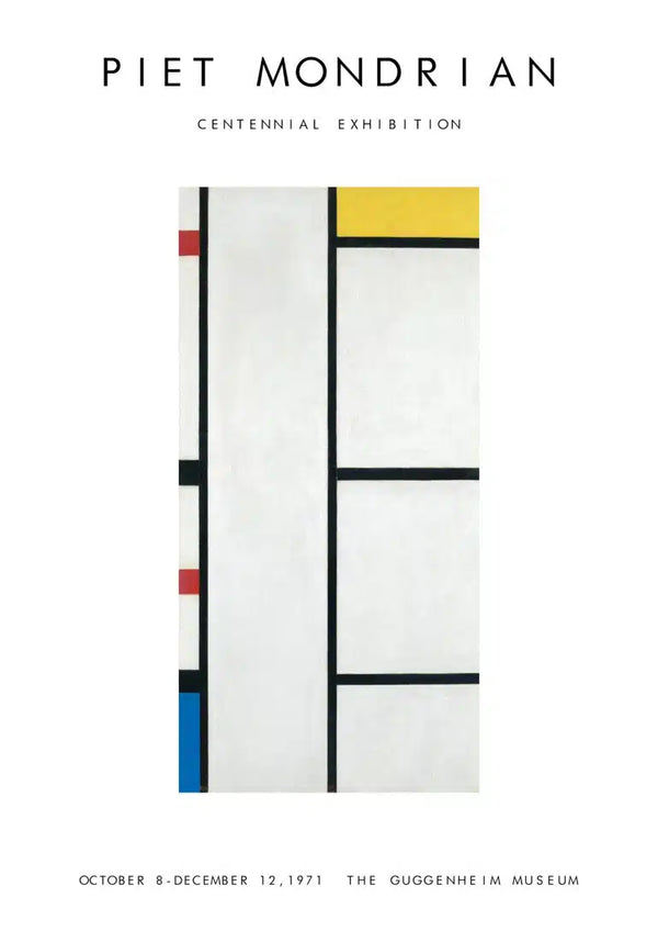 Piet Mondrian Ausstellungsplakat