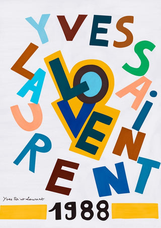 Yves Saint Laurent Ausstellungsplakat