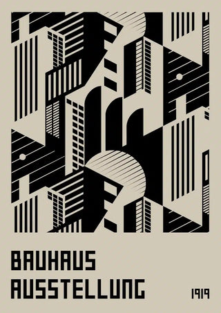 Plakat der Bauhaus-Ausstellung 1919