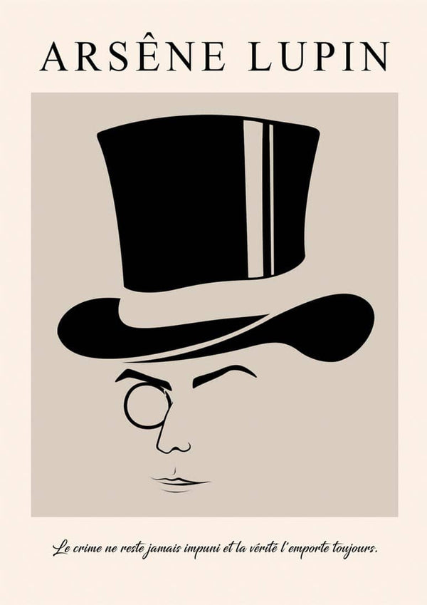 Arsene Lupin Vintage Poster
