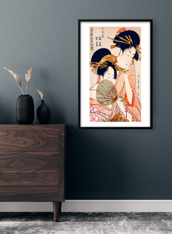 Traditional Japanese women poster
