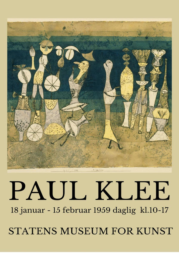 Paul Klee Ausstellung 1959 Poster