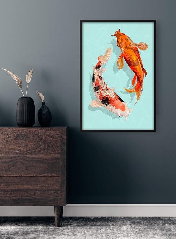 Japanske Karper Poster