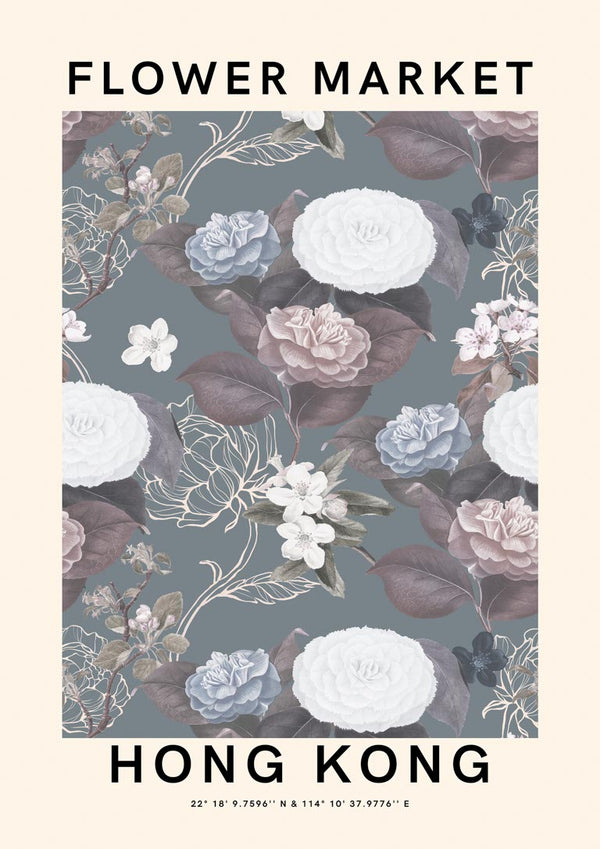 Flower Market - Hong Kong Poster