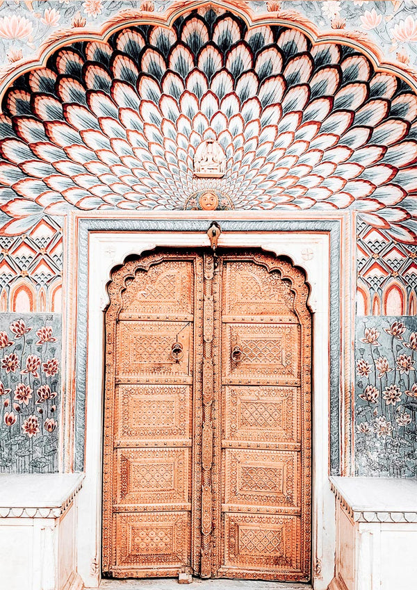 Beautiful door in Marrakech Poster