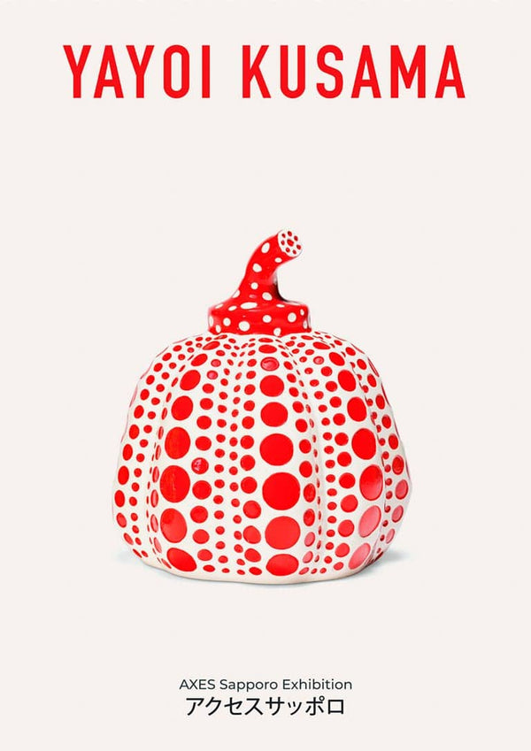 Yayoi Kusama Red Poster