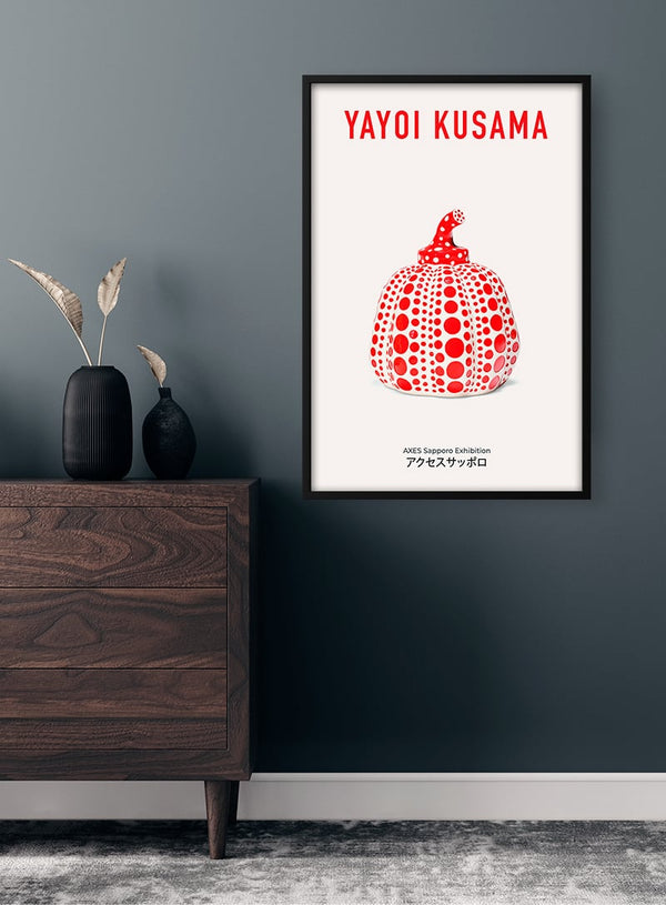 Yayoi Kusama Red Poster
