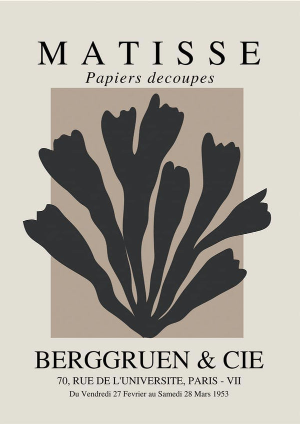 Schwarzes Papier-Decoupe-Poster
