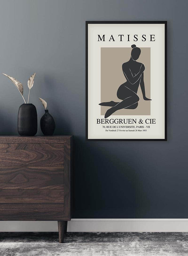 Inspiriertes Poster „Schwarze Frau“