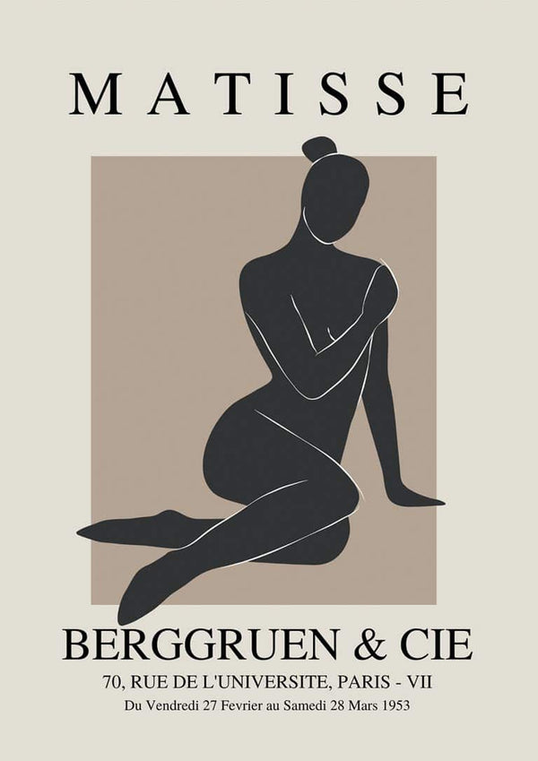 Inspiriertes Poster „Schwarze Frau“