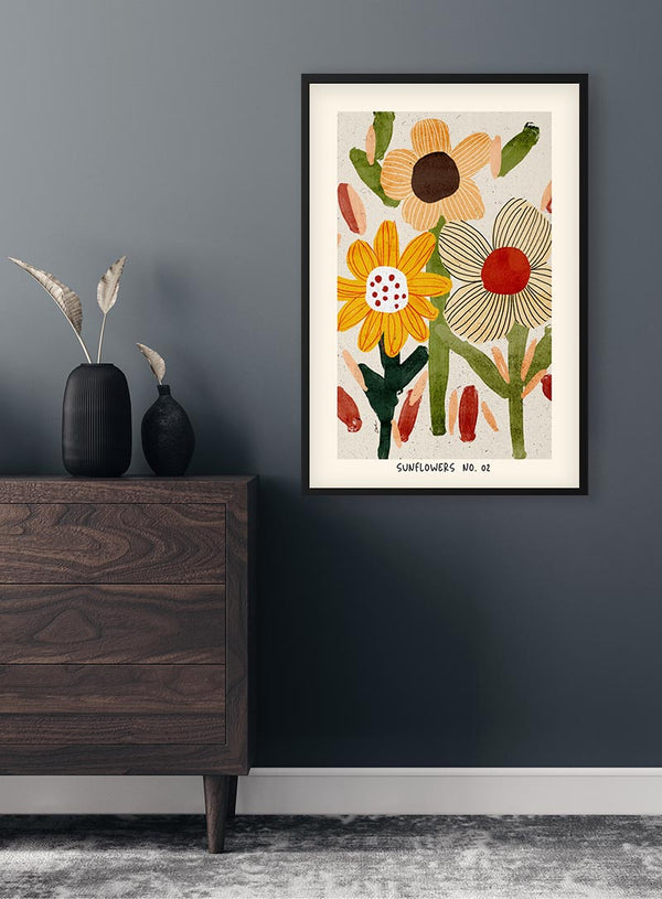 Flowerbomb Sunflower No. 02 Poster