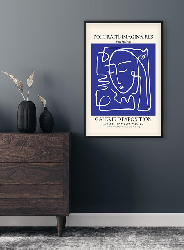 Portraits Imaginaires Blue No. 2 Poster