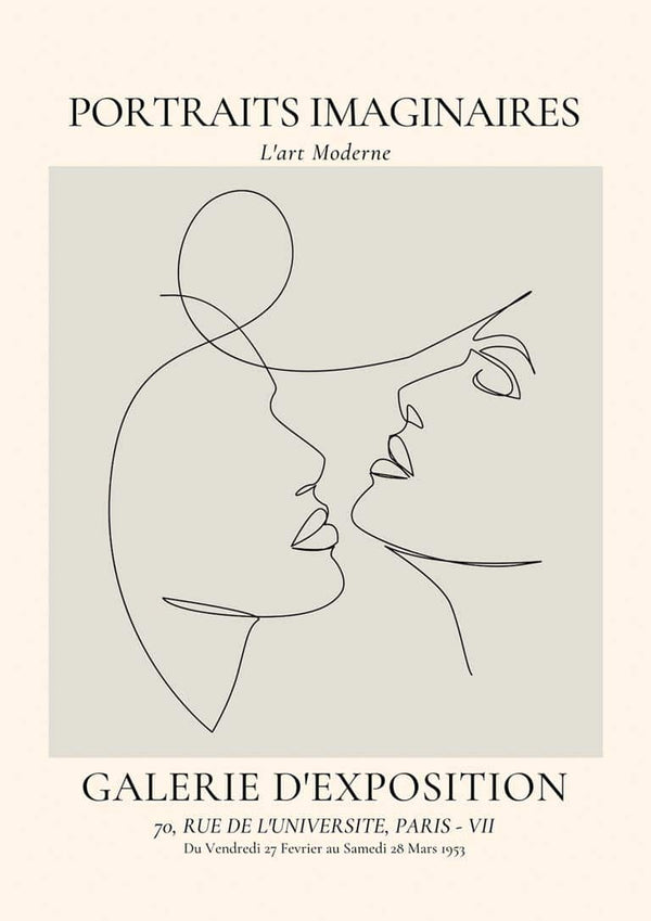 Portraits Imaginaires Kiss Nr. 2 Poster