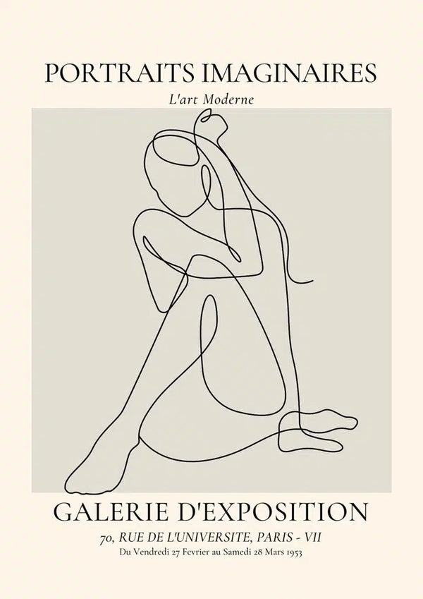 Portraits Imaginaires Frauenplakat