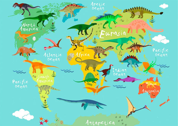 Dinosaurier-Hintergrundposter für die Geburt