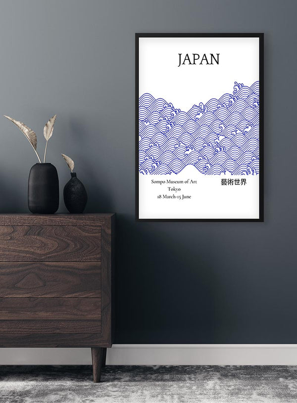 Ausstellungsplakat „Blau aus Japan“