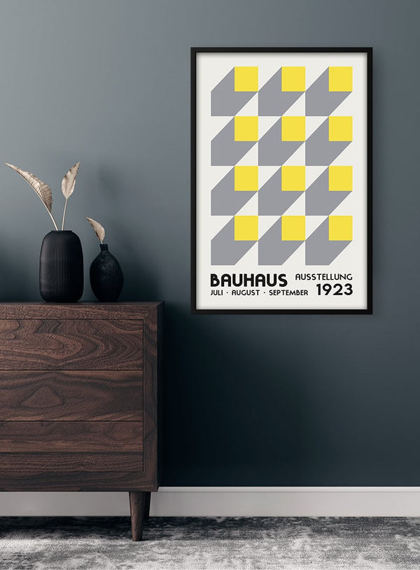 Bauhaus Ausstellung Gelb 1923 Poster