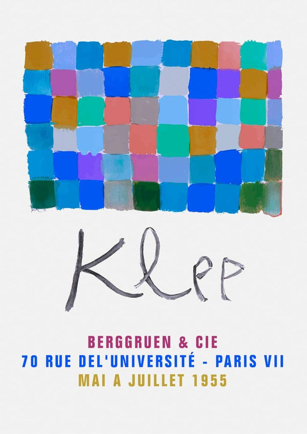 Paul Klee Blaue Ausstellung 1955 Poster