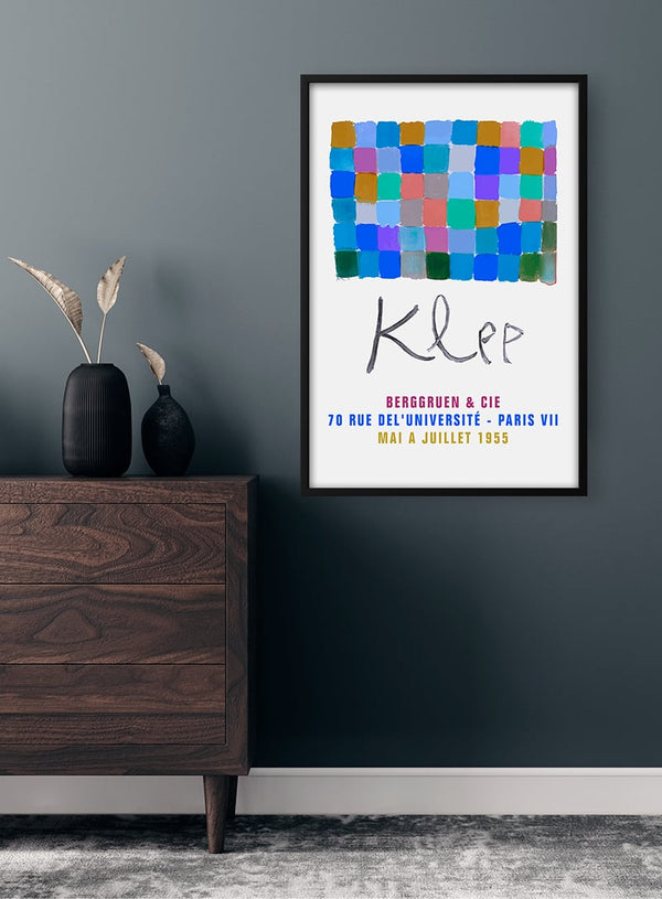 Paul Klee Blaue Ausstellung 1955 Poster