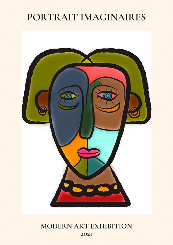 Poster „Portrait Imaginaires Colors“.