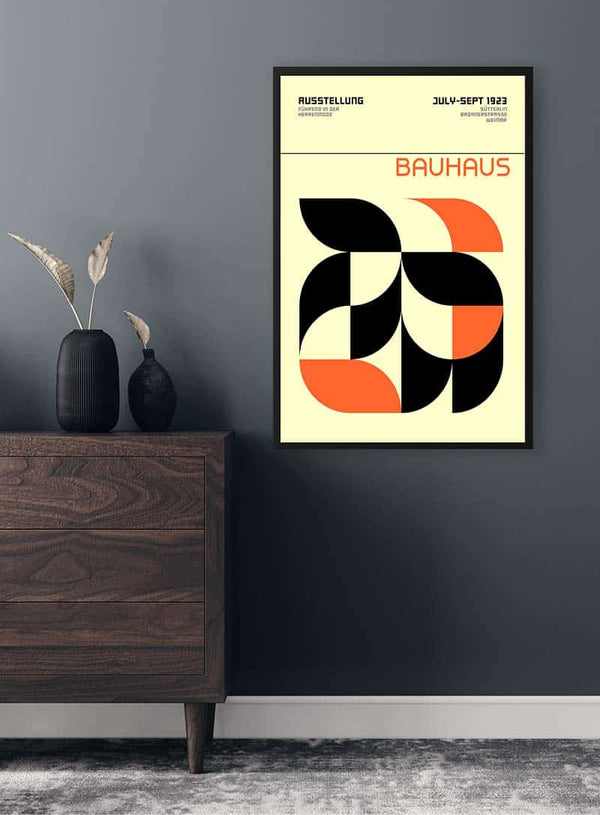 Bauhaus Orange Weimar Ausstellung Poster