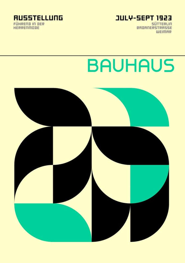 Bauhaus Green Weimar Ausstellungsplakat