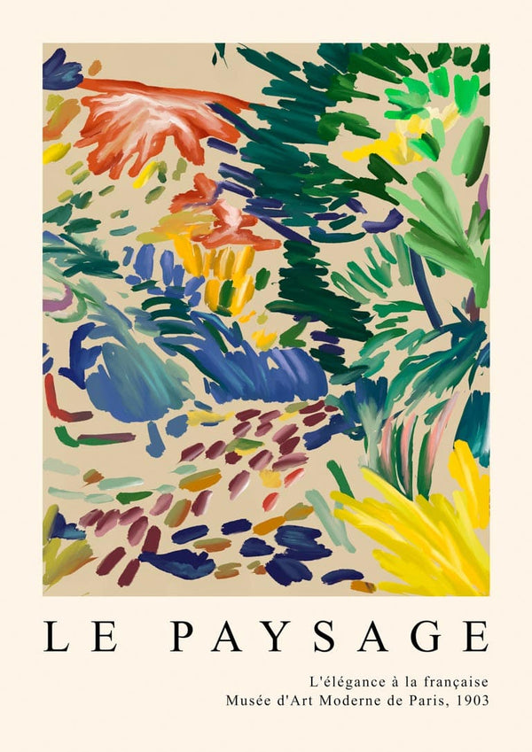 Von Matisse inspirierte Landschaft in Frankreich Poster