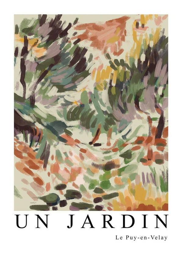 Von Matisse inspiriertes „Un Jardin“-Poster